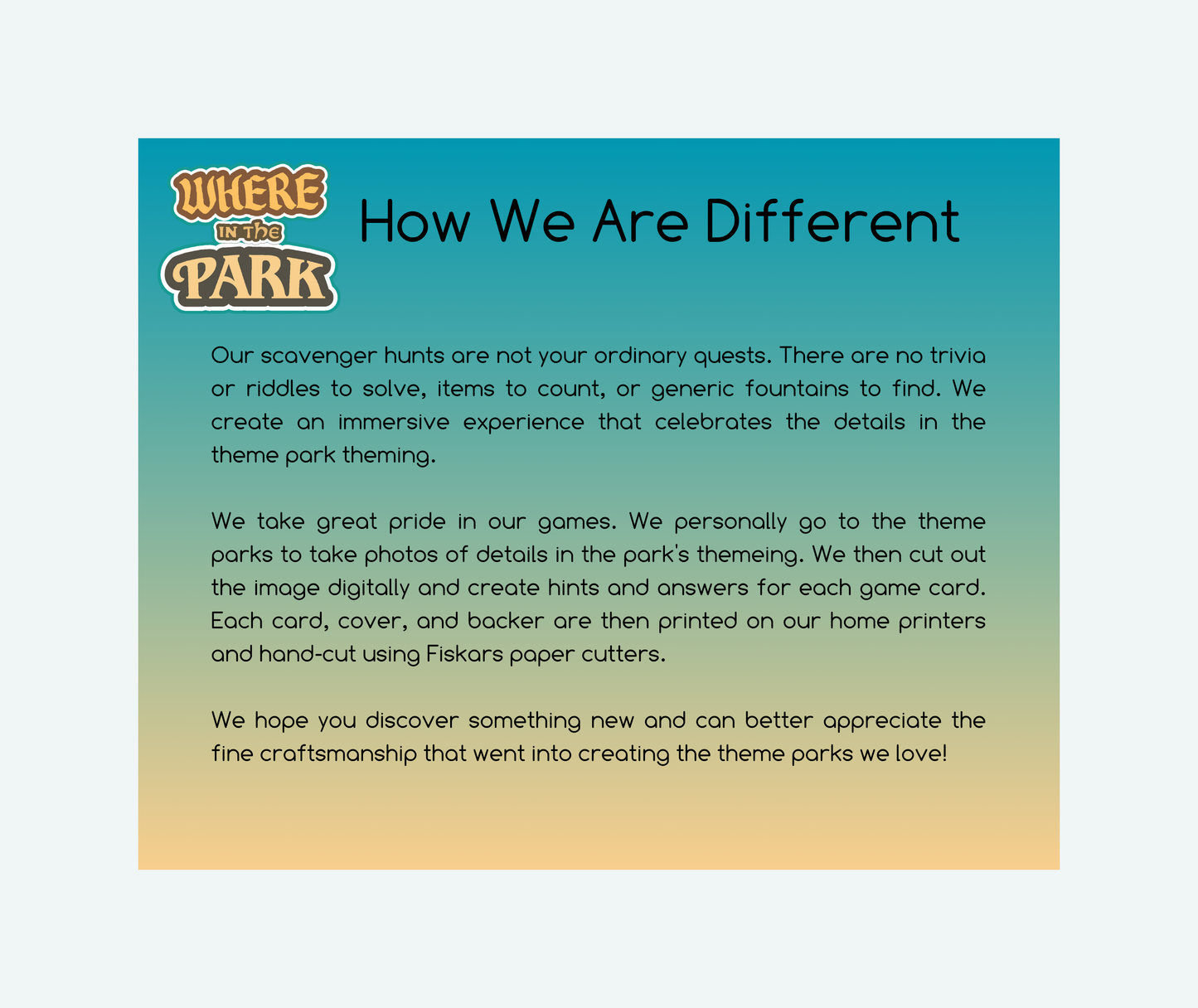 Knott's Berry Farm - Where in the Park Game