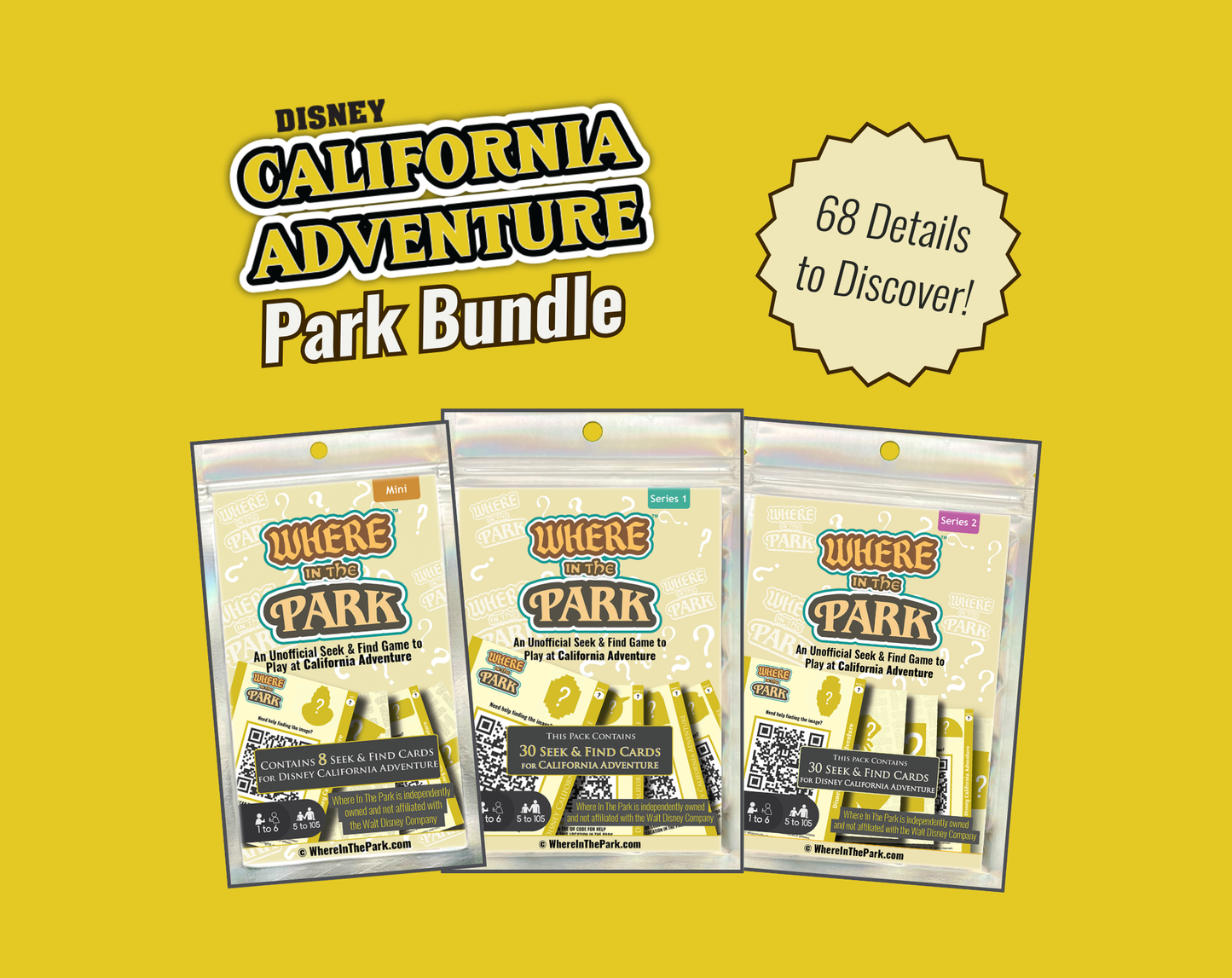Disney California Adventure Park 3-Game Bundle