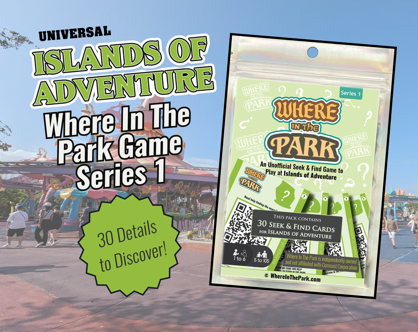 Islands of Adventure - Where In The Park Game - Series 1