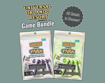 Universal Studios Orlando Resort - Where In The Park - 2-Pack Bundle