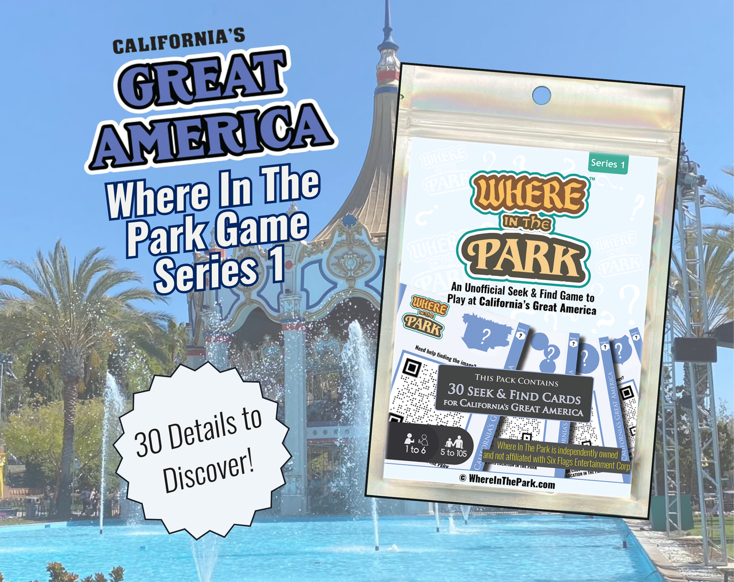California's Great America - Where In The Park Game