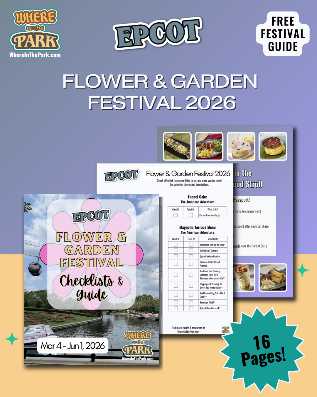 Epcot Checklist Checklist: EPCOT Flower & Garden Festival 2026 – Where In The Park