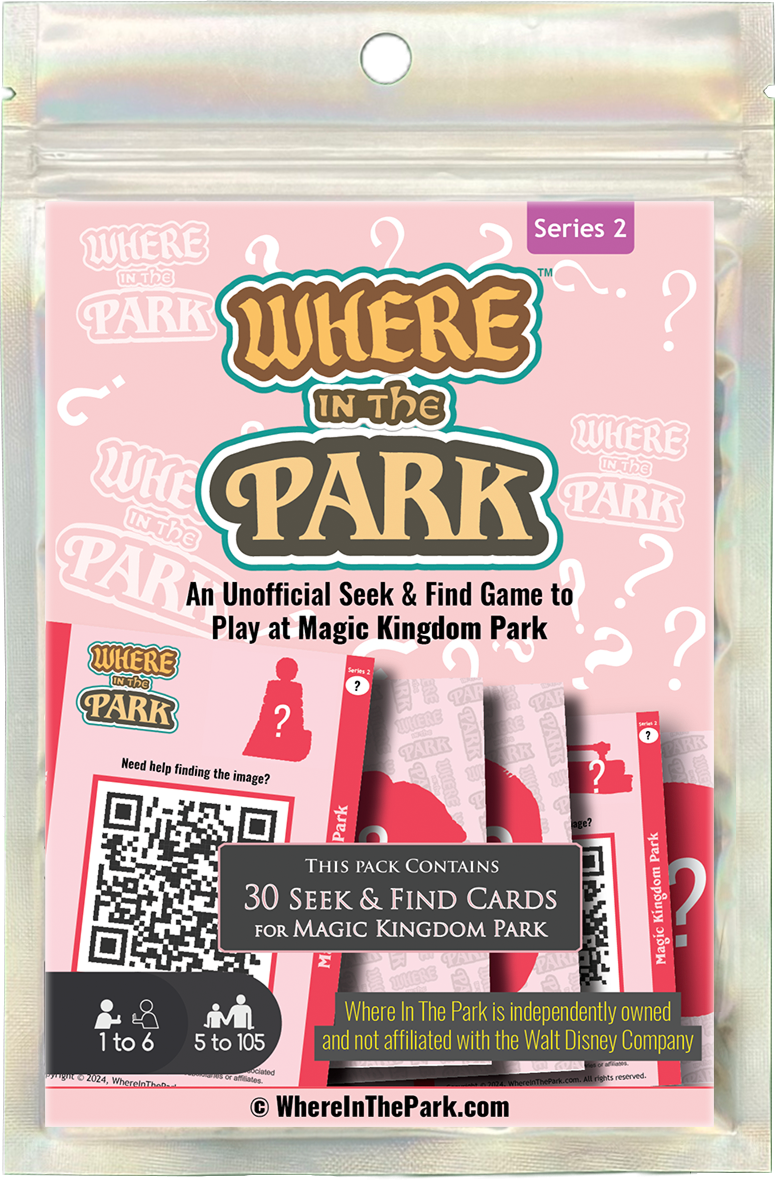 Walt Disney World - Where In The Park Game - 4-Pack Bundle - Series 2