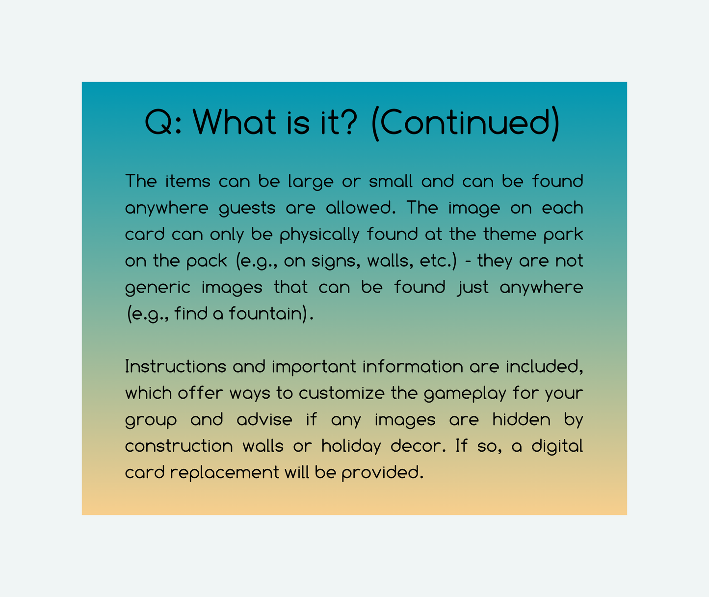 Islands of Adventure - Where In The Park Game - Series 1