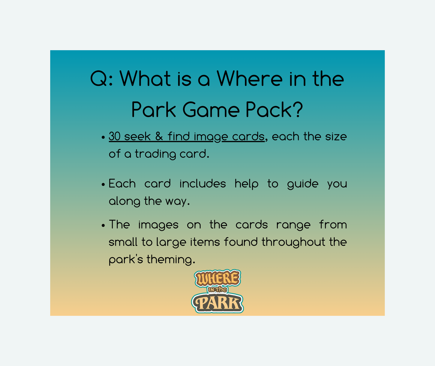 Islands of Adventure - Where In The Park Game - Series 1