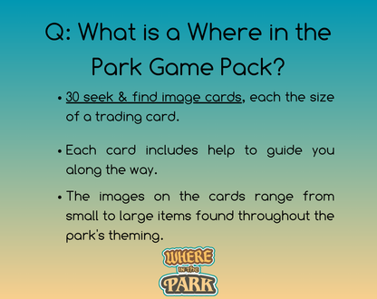 Universal Studios Florida - Where In The Park Game