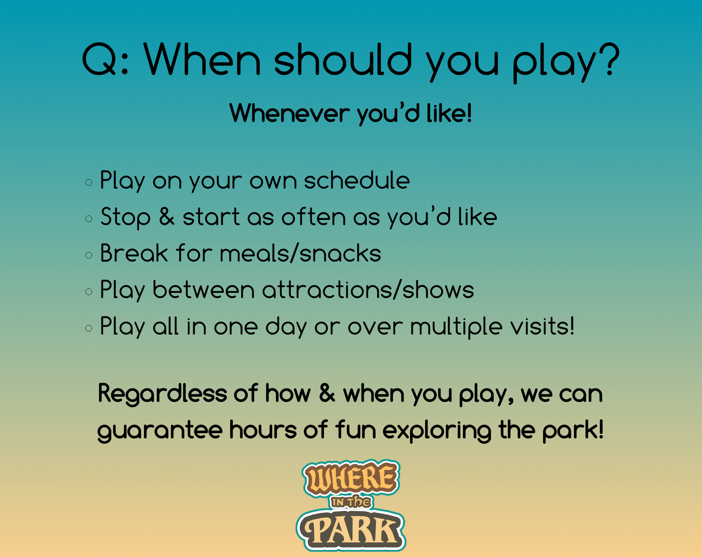 Universal Studios Florida - Where In The Park Game