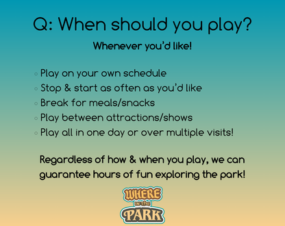 Universal Studios Florida - Where In The Park Game