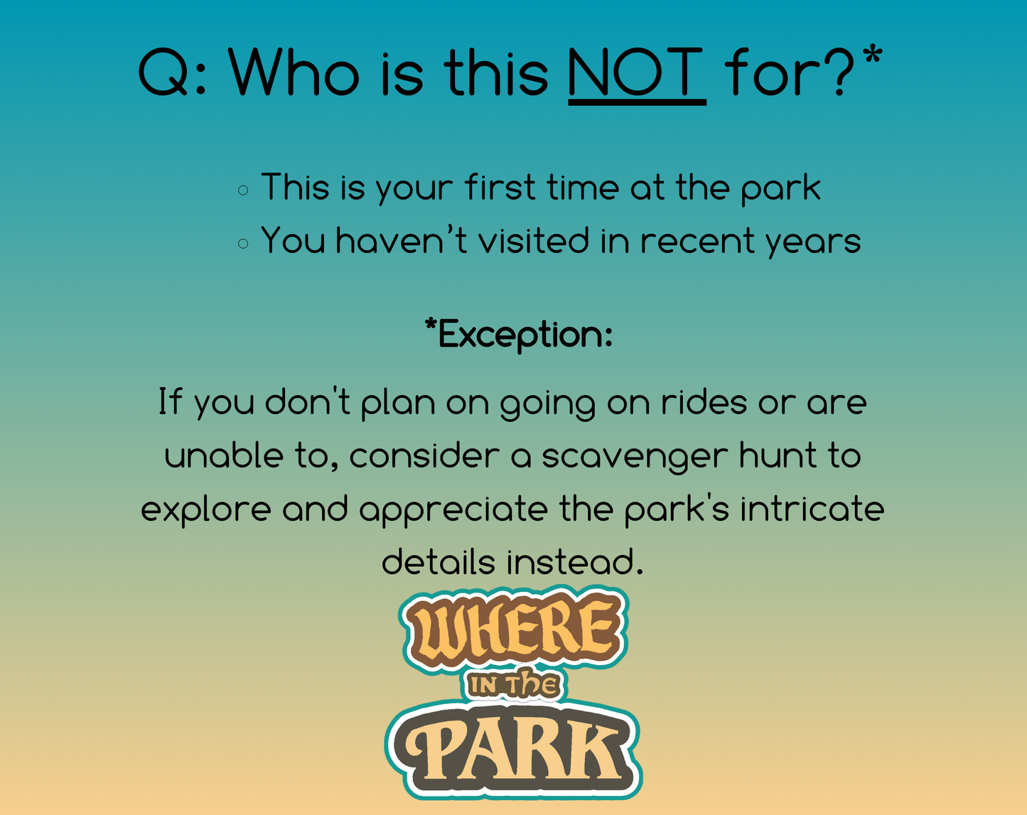 Universal Studios Florida - Where In The Park Game