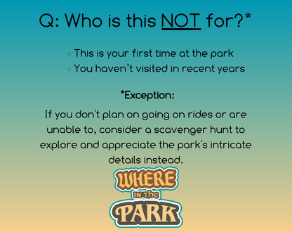 Universal Studios Florida - Where In The Park Game